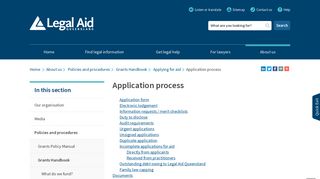 Application process - Legal Aid Queensland