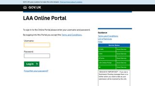 LAA Online Portal