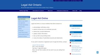 Legal Aid Online | Legal Aid Ontario - Legal Aid Ontario / Aide ...