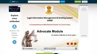 Legal Information Management & Briefing System LIMBS A ...