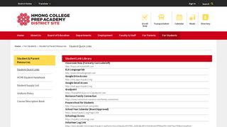 Student & Parent Resources - Hmong College Prep Academy