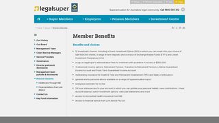 Member Benefits | legalsuper