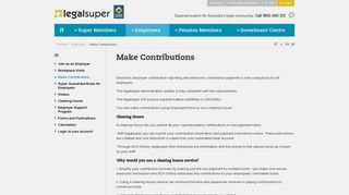 Make Contributions | legalsuper