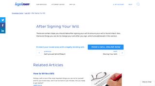 After Signing Your Will | legalzoom.com