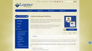 Online Banking & Bill Pay | Legence Bank | Eldorado, IL - Evansville ...