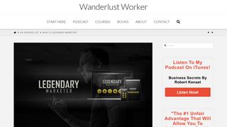What Is Legendary Marketer? | Wanderlust Worker