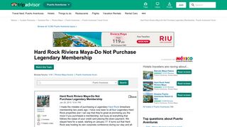 Hard Rock Riviera Maya-Do Not Purchase Legendary Membership ...