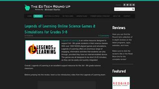 Legends of Learning: Online Science Games & Simulations for Grades ...