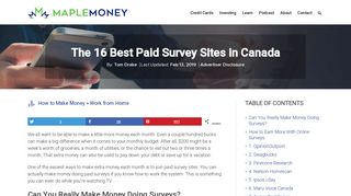 Online Surveys for Money: The 16 Best Paid Survey Sites in Canada