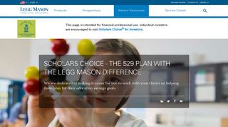 Scholars Choice® 529 – Advisor Resources | Legg Mason