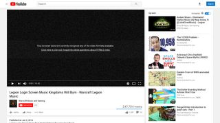 Legion Login Screen Music Kingdoms Will Burn - Warcraft Legion ...