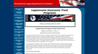 Legionnaire Insurance Trust - Louisiana's largest veterans based ...