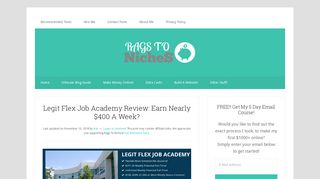 Legit Flex Job Academy Review: Earn Nearly $400 A Week? - RAGS ...