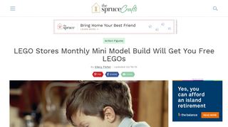 Get Free LEGOs Through the Monthly Mini Model Build