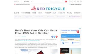 Here's How Your Kids Can Get a Free LEGO Set in October