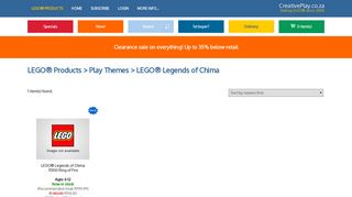 CreativePlay.co.za | LEGO Legends of Chima