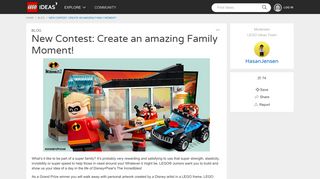 LEGO IDEAS - Blog - New Contest: Create an amazing Family Moment!