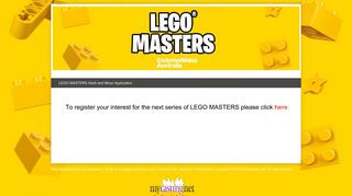 LEGO MASTERS Adult and Minor Application - MyCastingNet