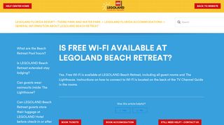 Is free Wi-Fi available at LEGOLAND Beach Retreat? – LEGOLAND ...