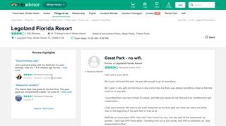 Great Park - no wifi. - Review of Legoland Florida Resort, Winter ...