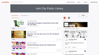 Lehi City Public Library Events | Eventbrite