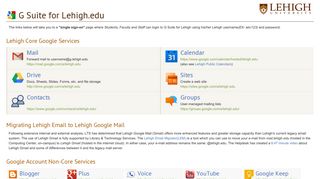 G Suite for Lehigh