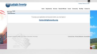 User Login - Lehigh County