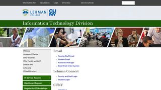 Information Technology Division - Login Information - Lehman College