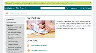 Council tax - Leicester City Council