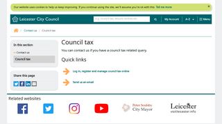 Council tax - Leicester City Council
