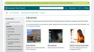 Libraries - Leicester City Council