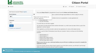 Citizens Portal - Logon