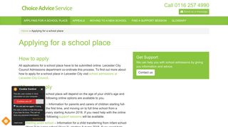Applying for a school place | Choice Advice