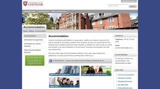 Accommodation — University of Leicester