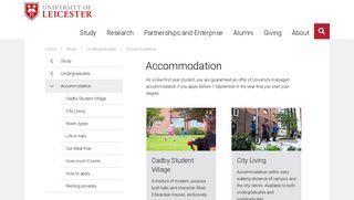 Accommodation — University of Leicester