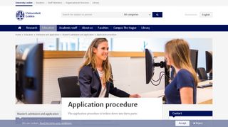 Application procedure - Leiden University - Universiteit Leiden