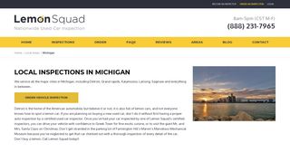 Vehicle inspector in Michigan - Lemon Squad™ nation wide service