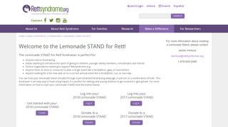 Make a Difference - Fundraisers - Lemonade STAND for Rett ...