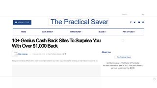 10+ Genius Cash Back Sites To Surprise You With Over $1,000 Back ...