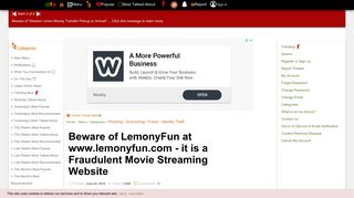 Beware of LemonyFun at www.lemonyfun.com - it is a Fraudulent ...