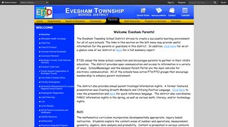 Welcome / Overview - Evesham Township School District