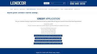 Credit Application - Lendcor