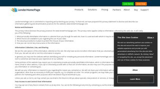 Landing Pages - LenderHomePage.com