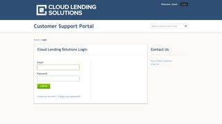 Cloud Lending Solutions | Login