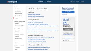 FAQs for New Investors | LendingClub