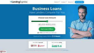 Get Small Business Loans - Apply Online Today | Lending Express