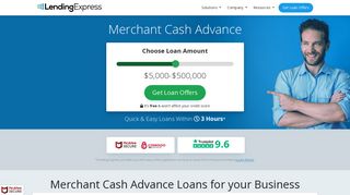 Merchant Cash Advance for Small & Medium ... - Lending Express