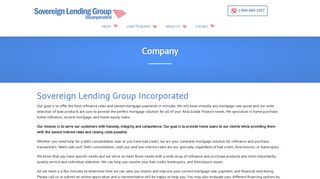 Company - Sovereign Lending Group Incorporated