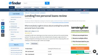LendingTree Personal Loans - Finder.com