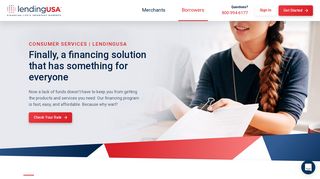 Consumer Services | LendingUSA